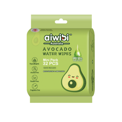 Aiwibi Mini lingettes à l'eau d'avocat 8 pièces